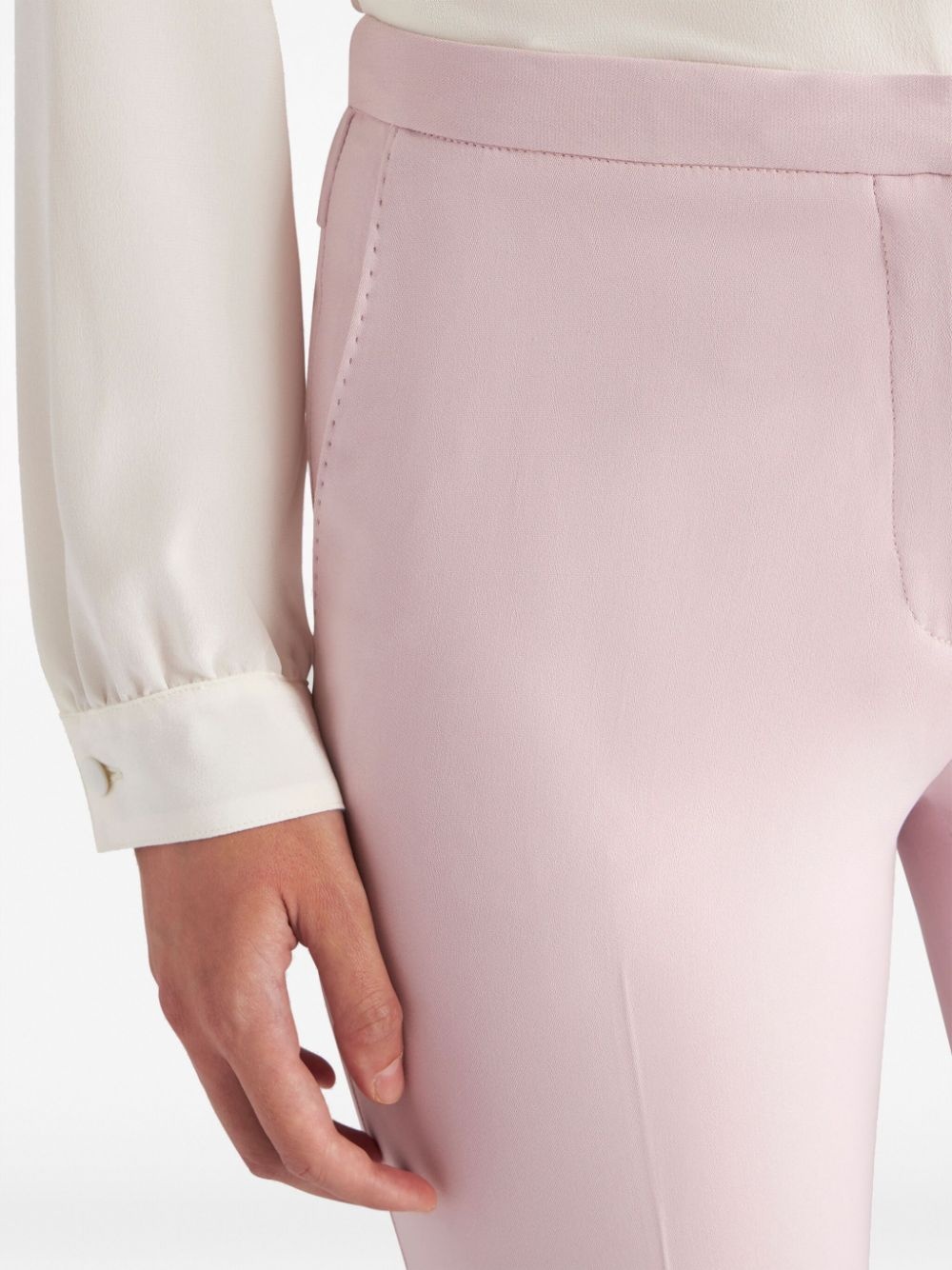 tailored cady flared trousers - 4