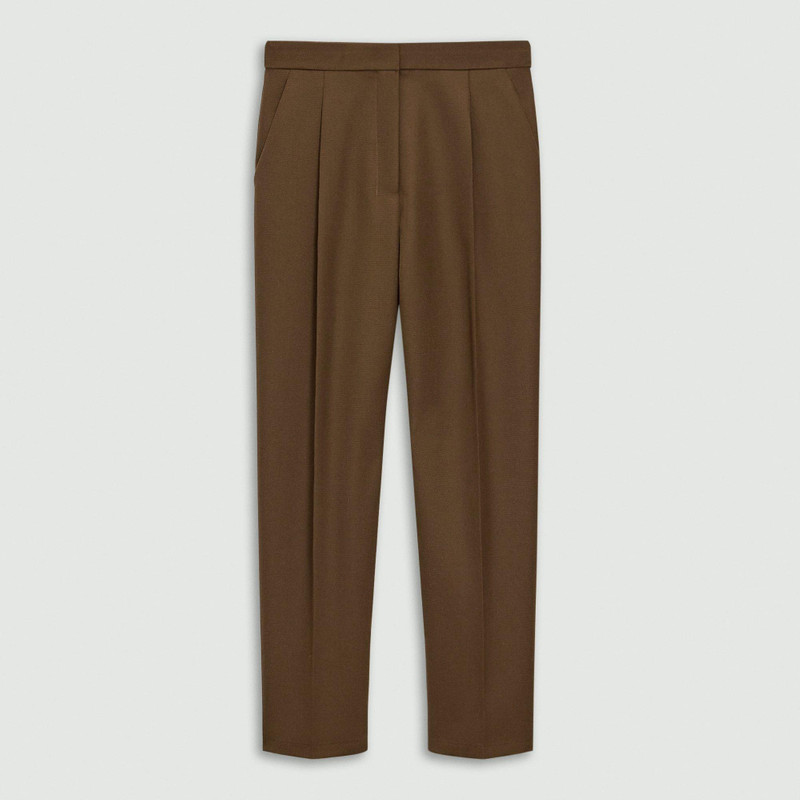 Tapered High-Rise Pant in Wool-Blend 1