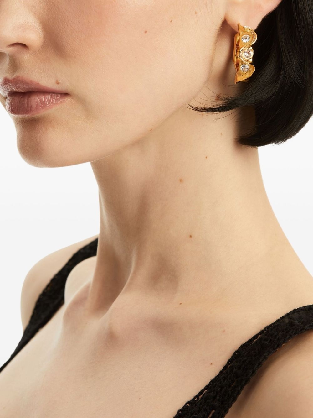 crystal-embellished earrings - 2
