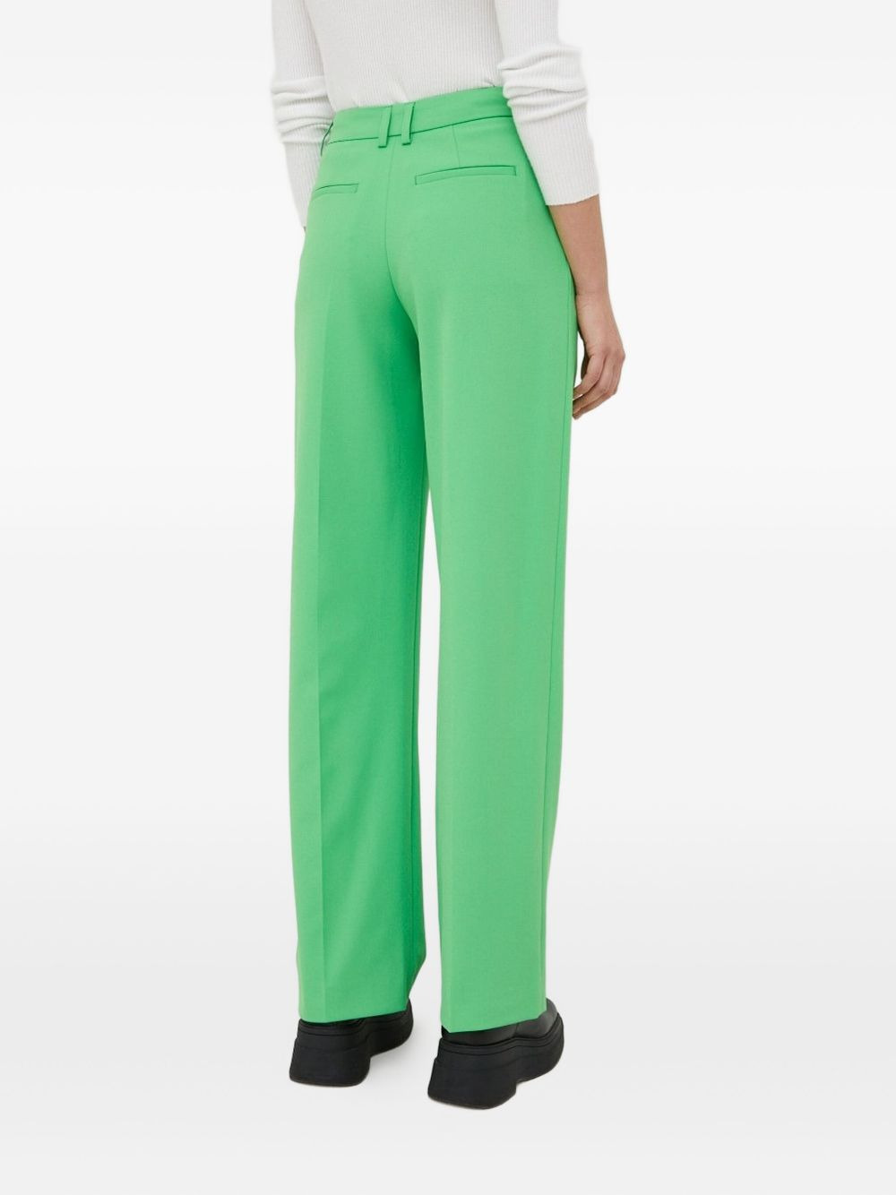 pleated-front trousers - 3