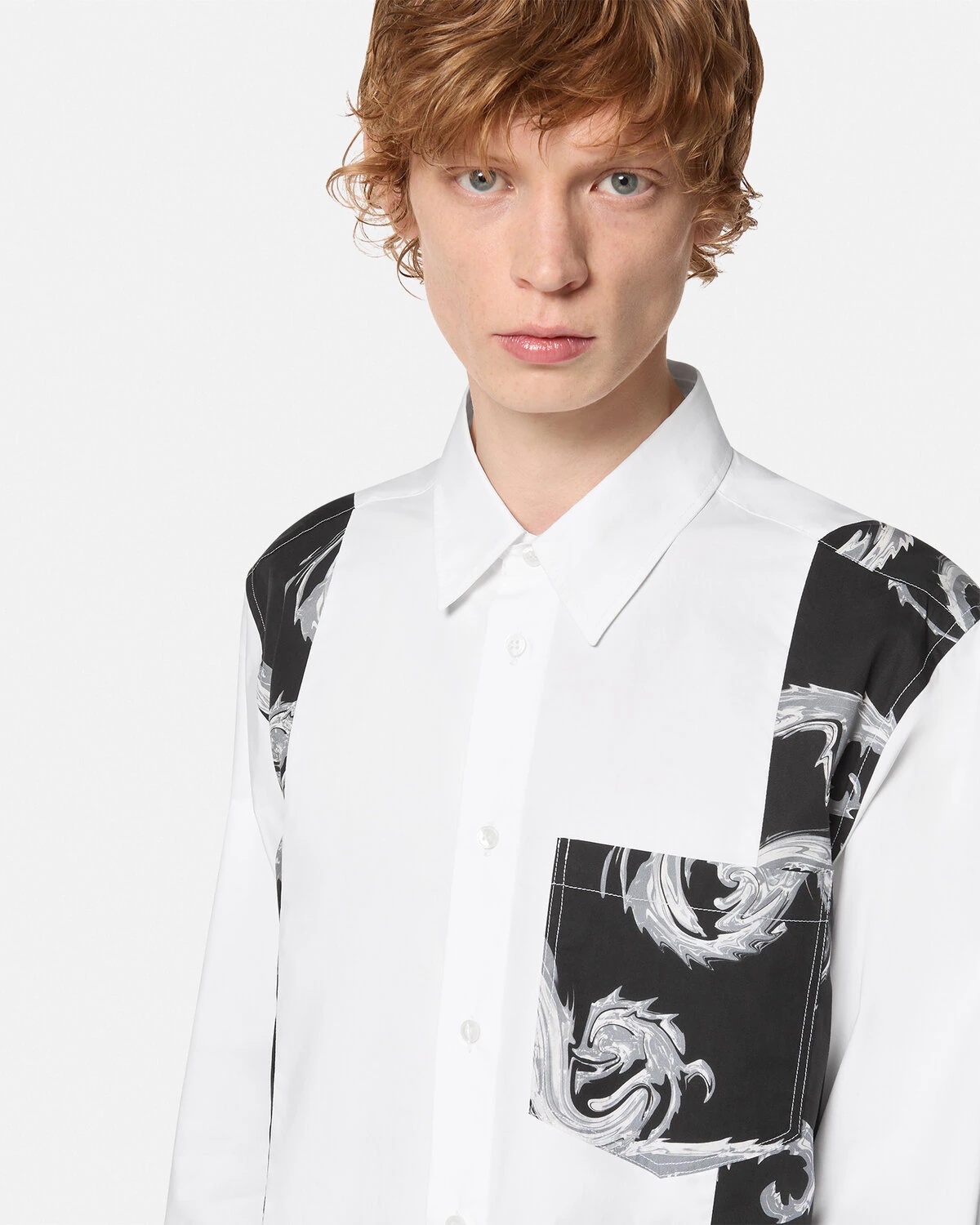 Chromo Couture Paneled Regular-Fit Shirt - 3