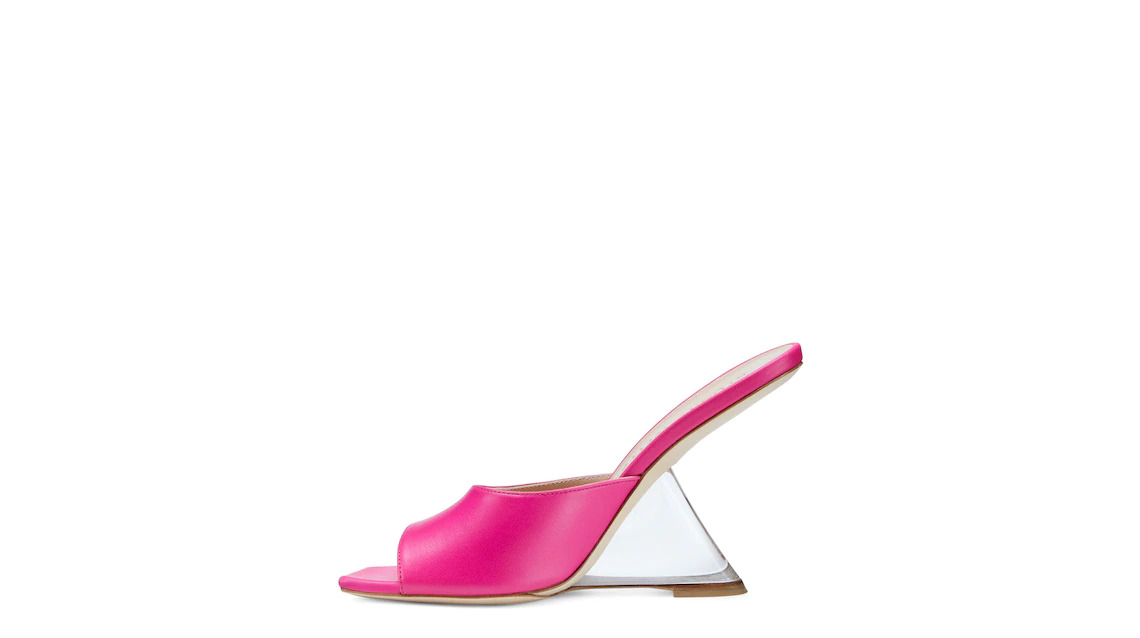 REBEL LUCITE SLIDE SANDAL - 4