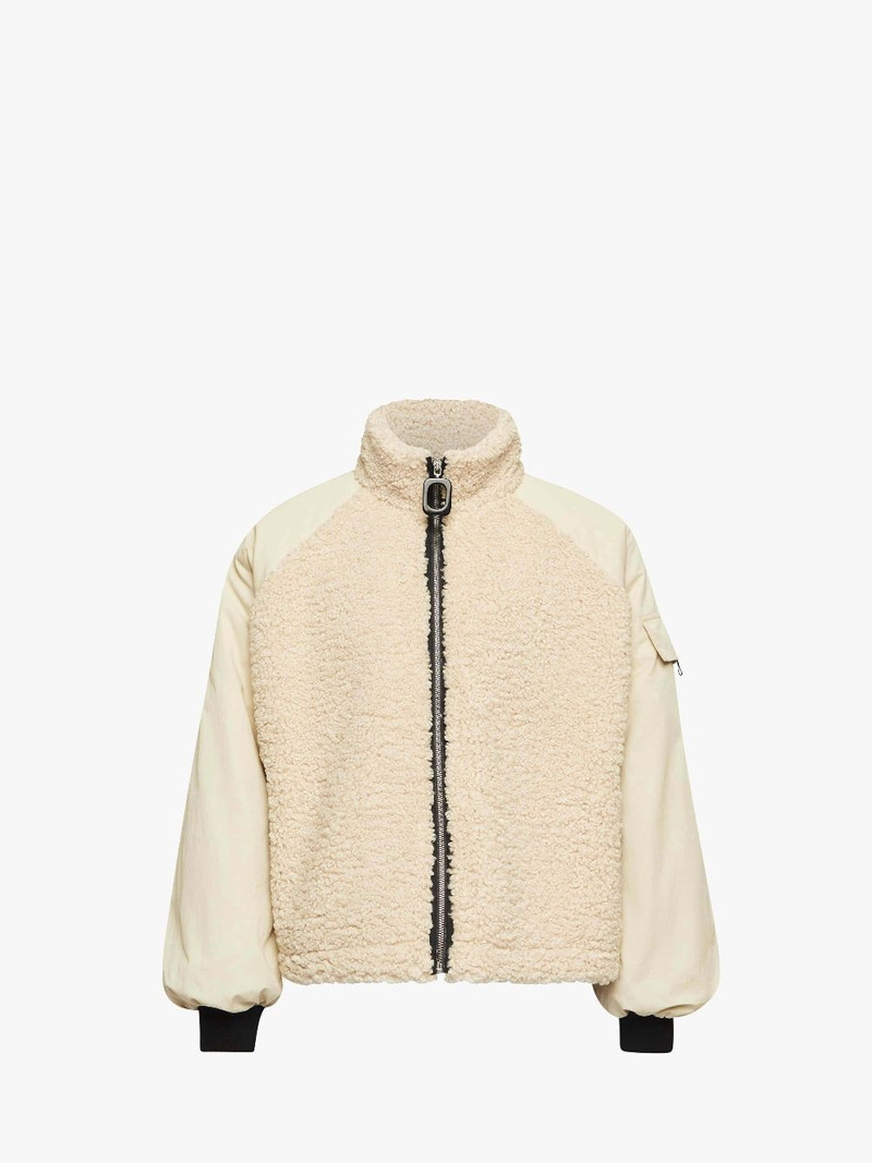 COLOUR BLOCK FLEECE TRACK TOP - 1