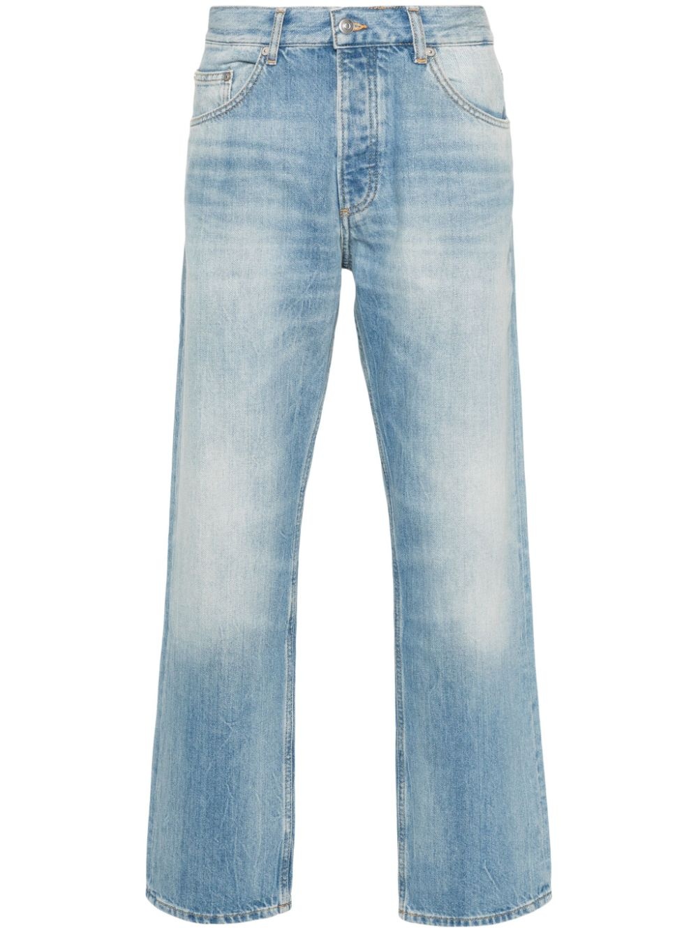 slim-fit faded jeans - 1