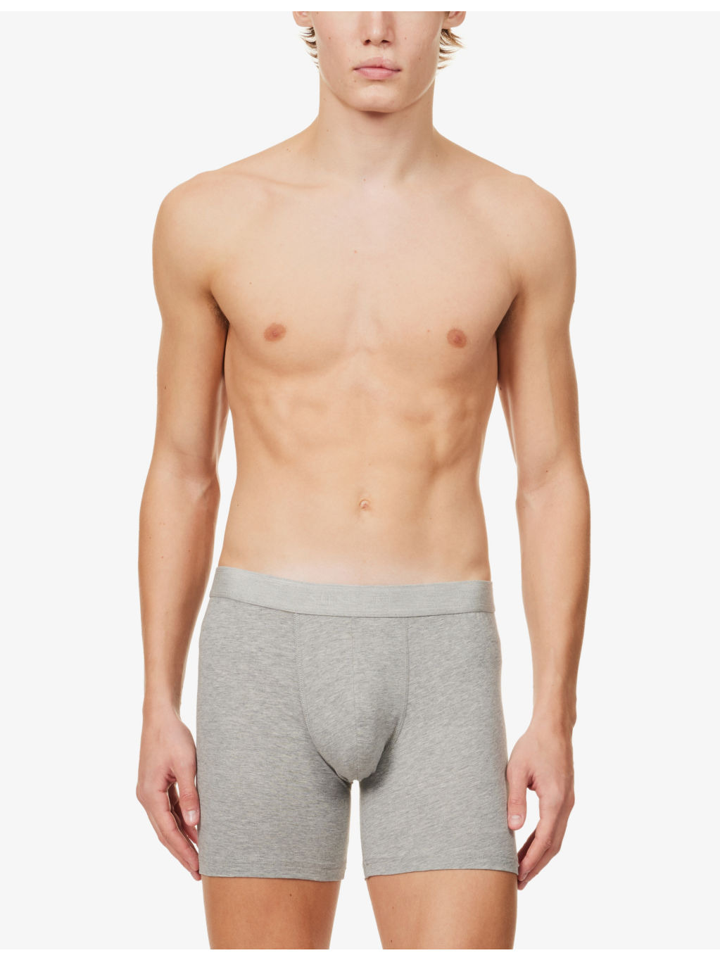 Elasticated-waistband stretch-cotton trunks - 2