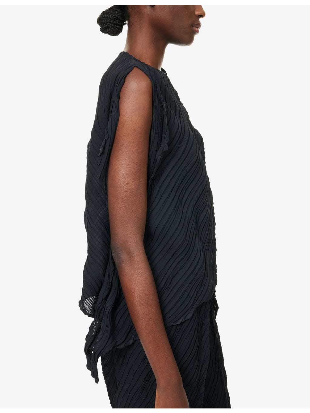 Asymmetric One-Shoulder Knitted Top - 6