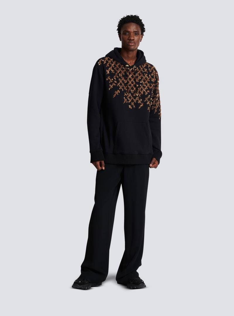 Balmain Embroidered hoodie outlook