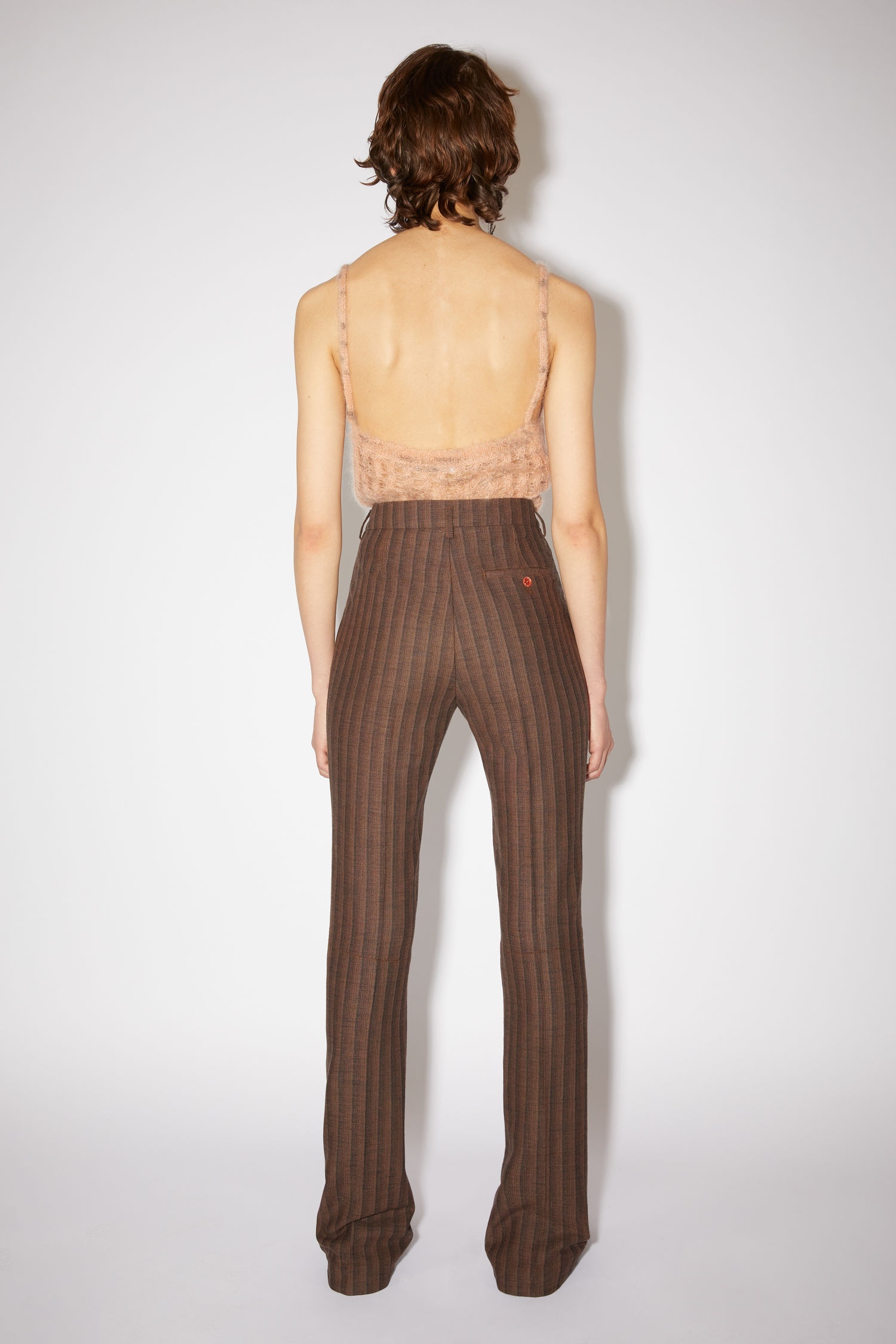 Striped trousers - Brown/black - 3