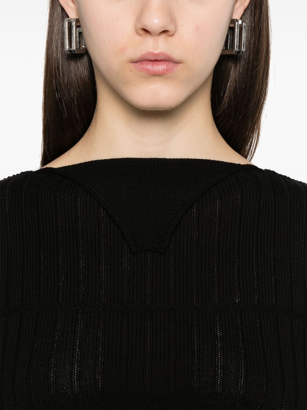 knitted mini dress - 5
