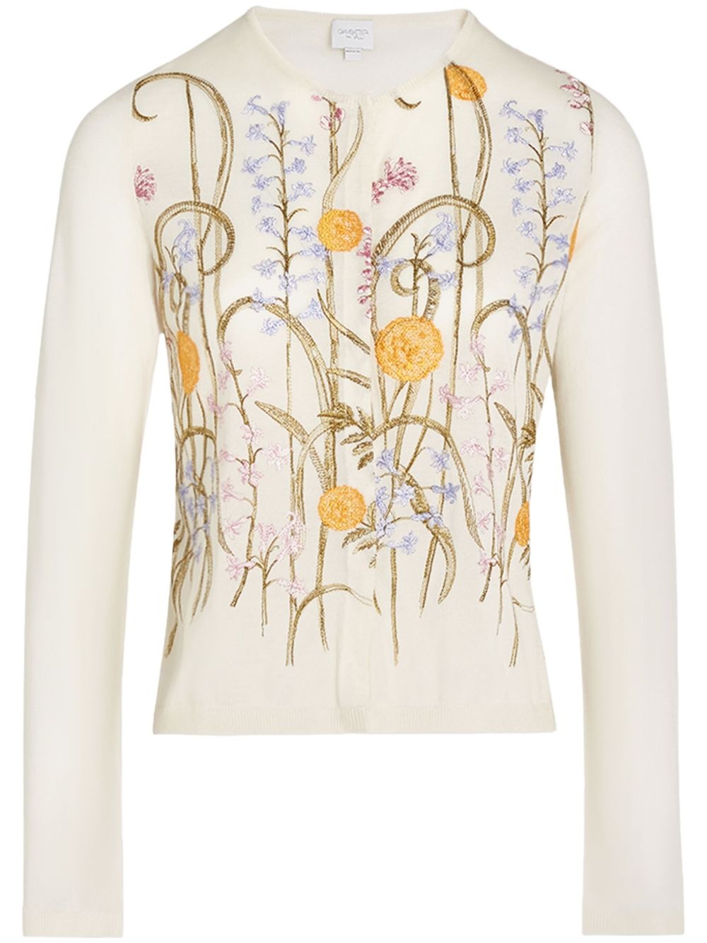 Marigold Bouquets-motif cardigan - 1