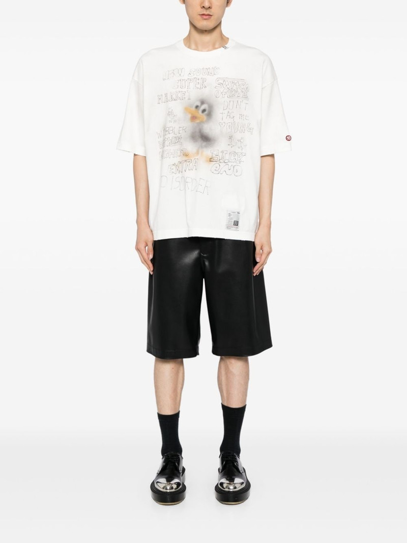 Maison MIHARAYASUHIRO printed distressed t-shirt outlook