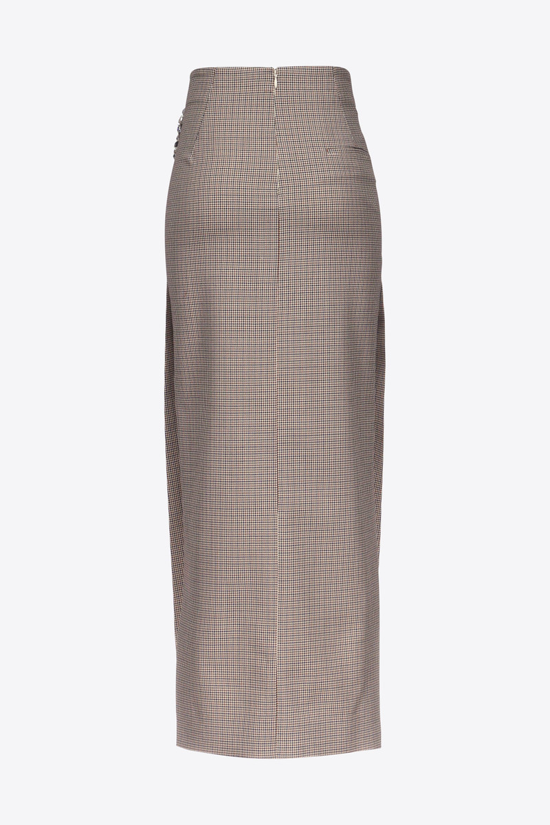 AREA DISTRESSED CRYSTAL MIDI SKIRT outlook
