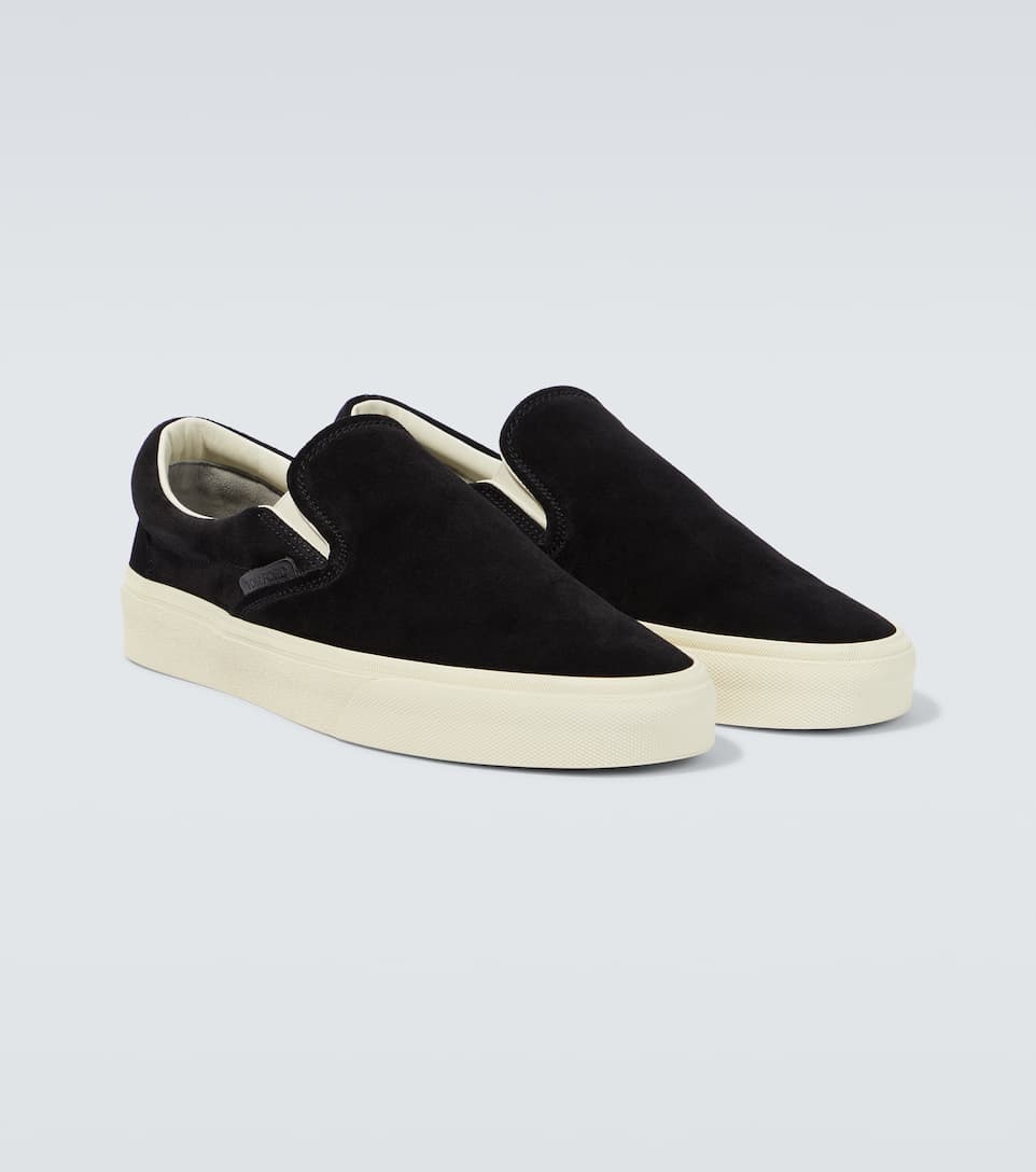 Suede slip-on sneakers - 5