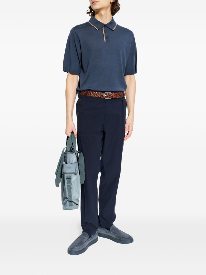 Paul Smith striped-detail polo shirt outlook