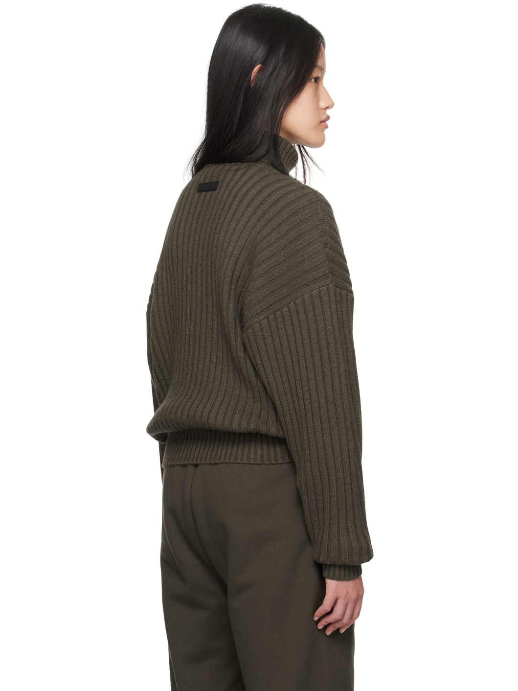 Gray Rib Turtleneck