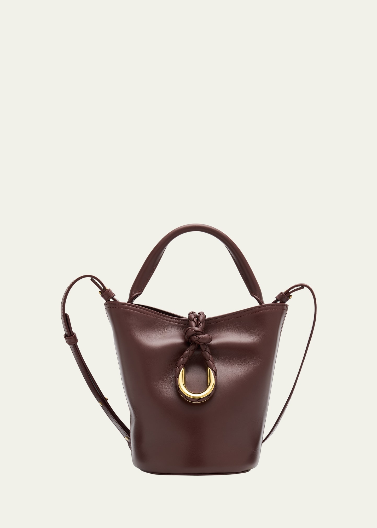 Liberta Mini Leather Bucket Bag - 1