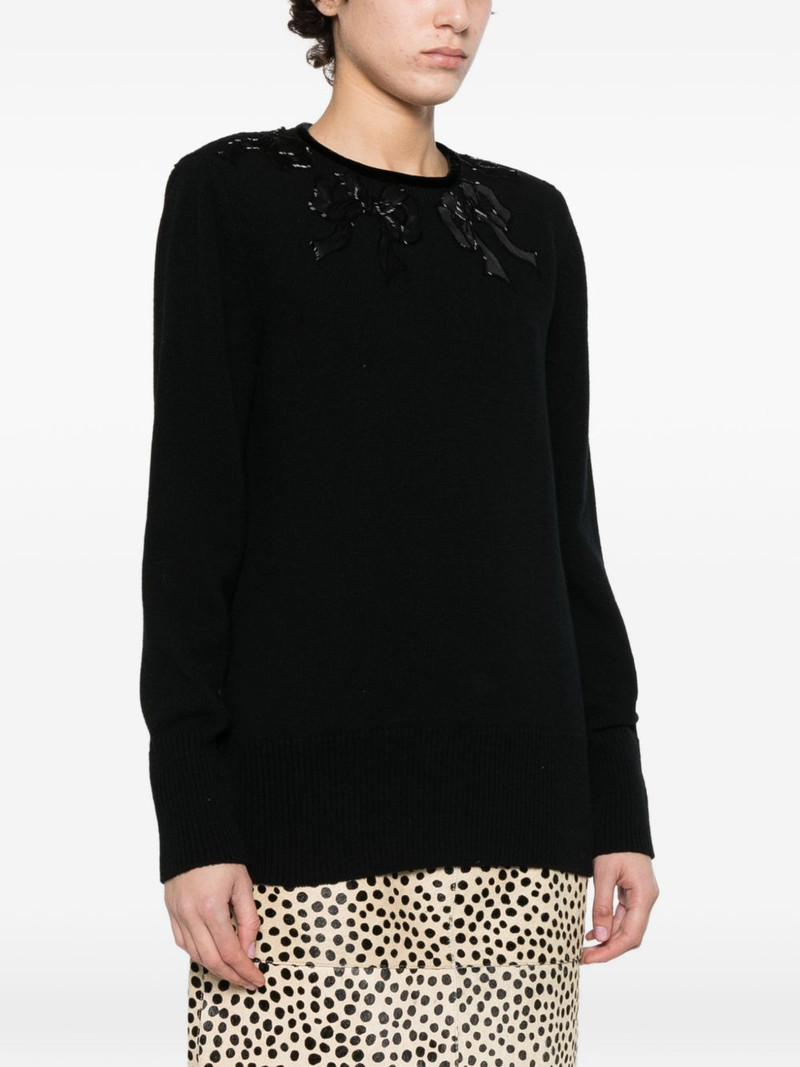 bow embellished sweater 3