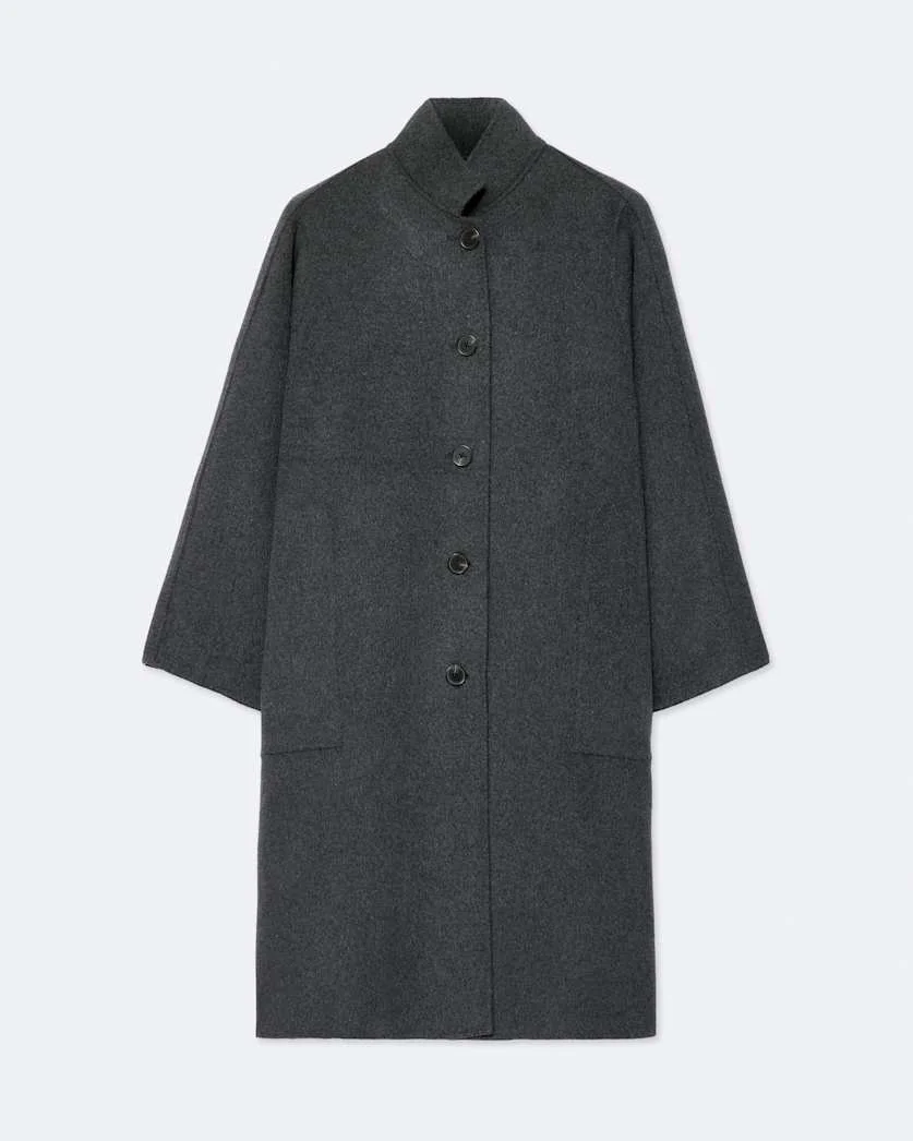 EFFIE WOOL-BLEND COCOON COAT - 1