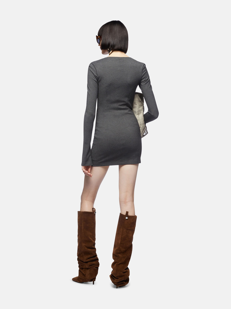 BLACK AND WHITE MIDI DRESS 3