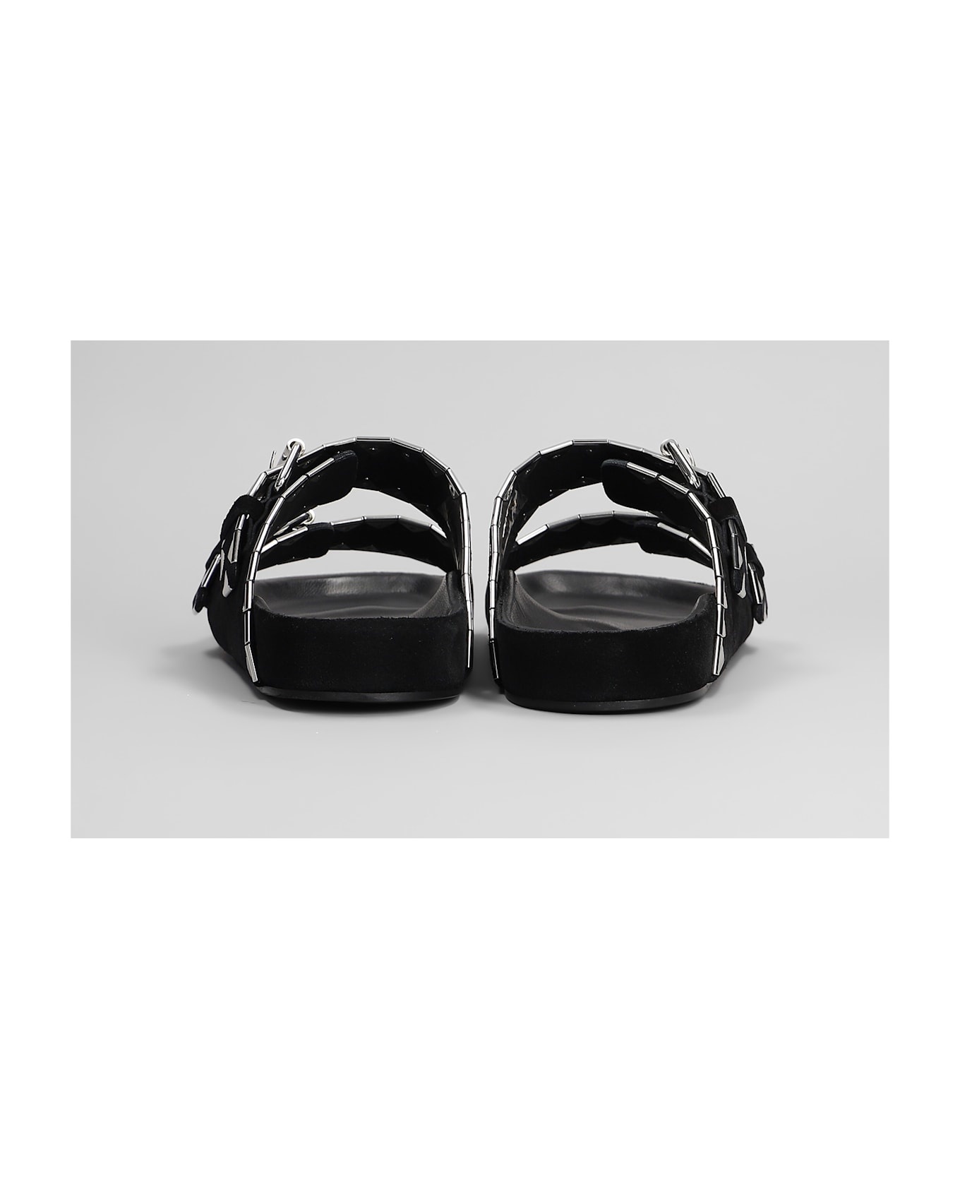 Lennyo Flats In Black Suede - 4