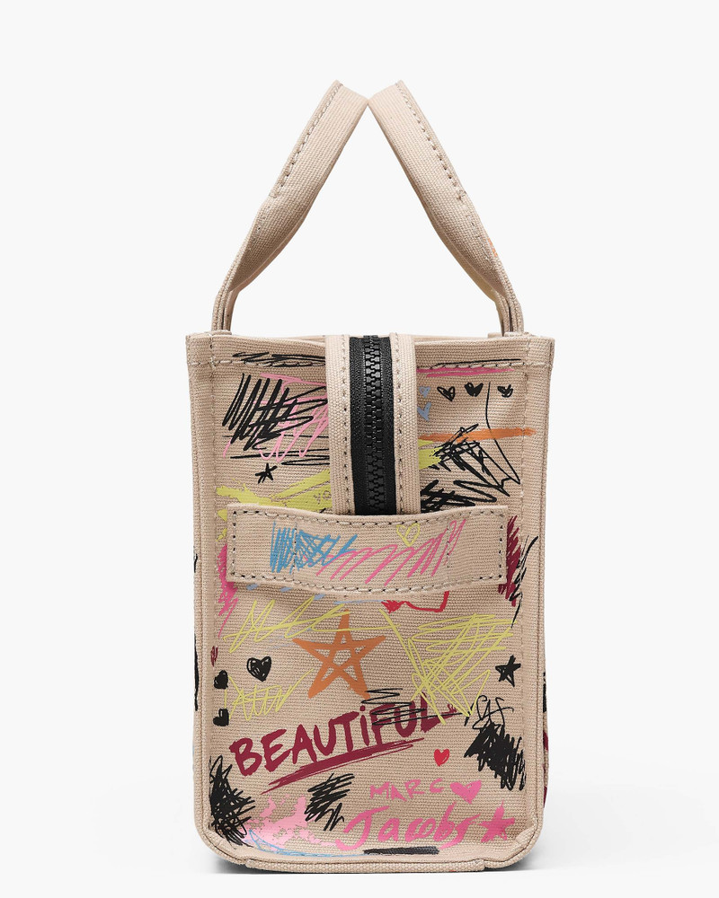 THE PUNK SCRIBBLE CANVAS SMALL TOTE BAG 5