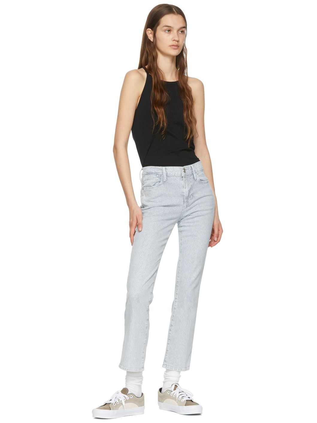 Blue 'Le High' Straight Jeans - 4