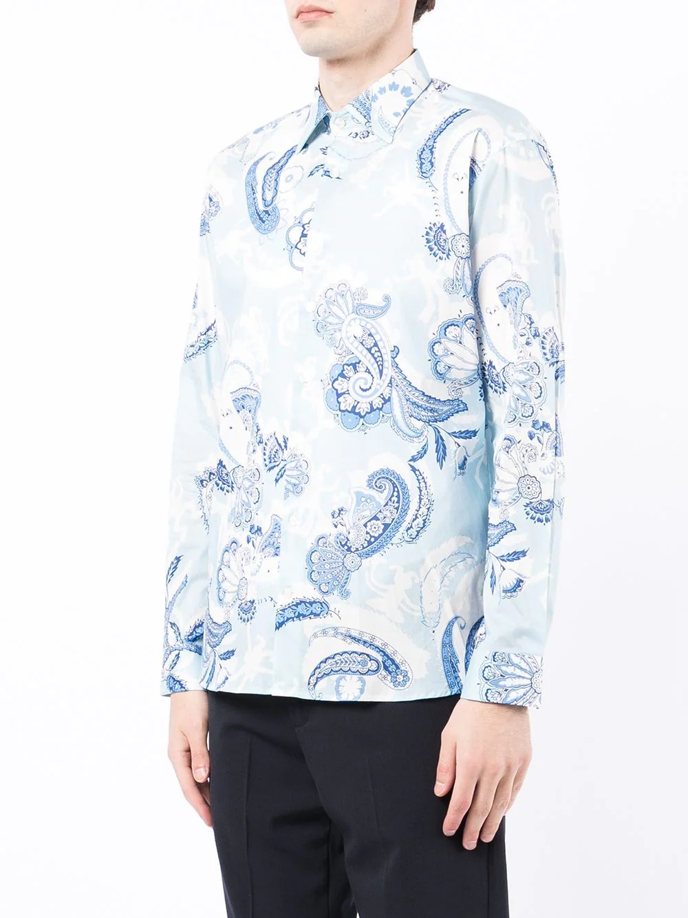 paisley-print cotton shirt - 3