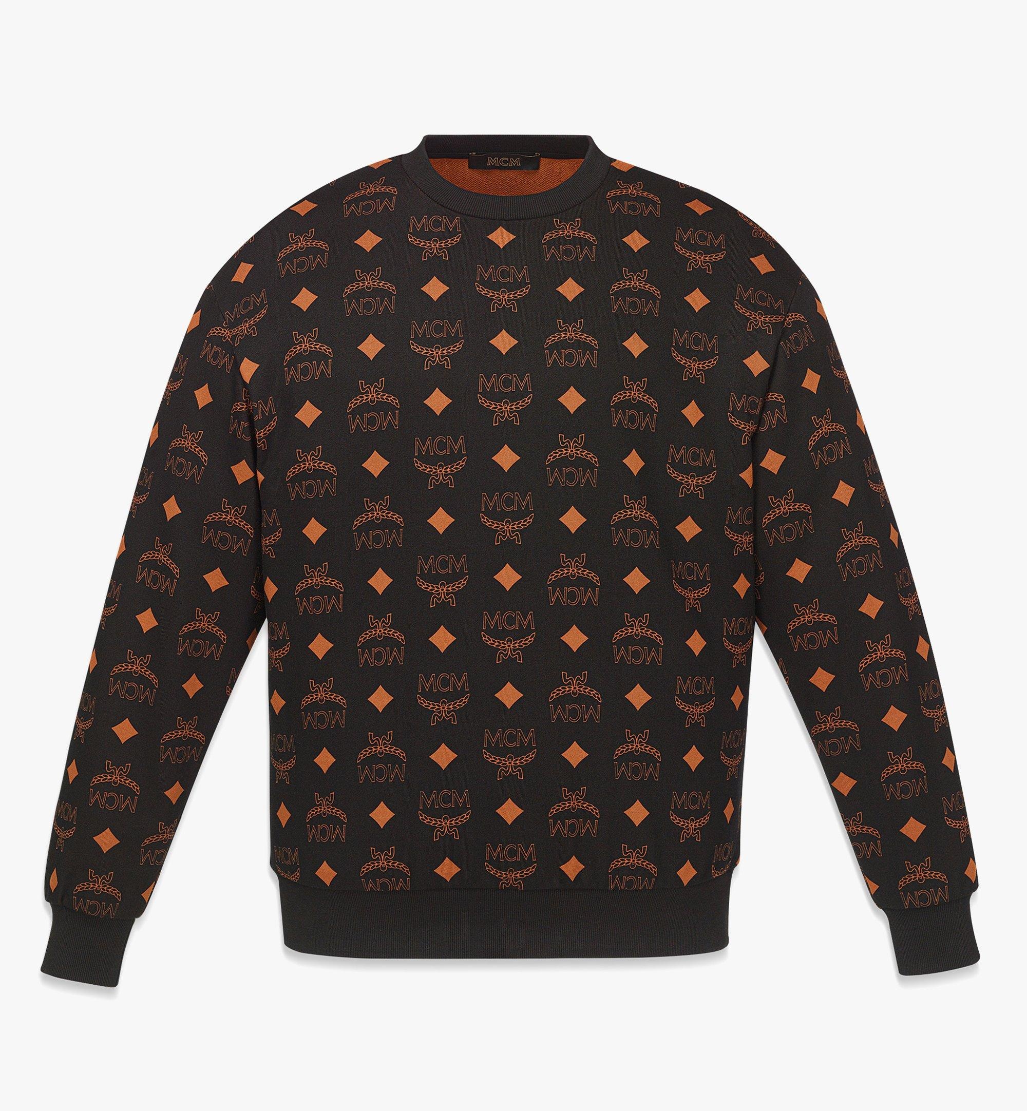 Maxi Monogram Print Sweatshirt in Organic Cotton - 1
