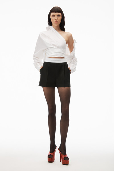 Alexander Wang PLEATED SHORTS IN WOOL TAILORING outlook