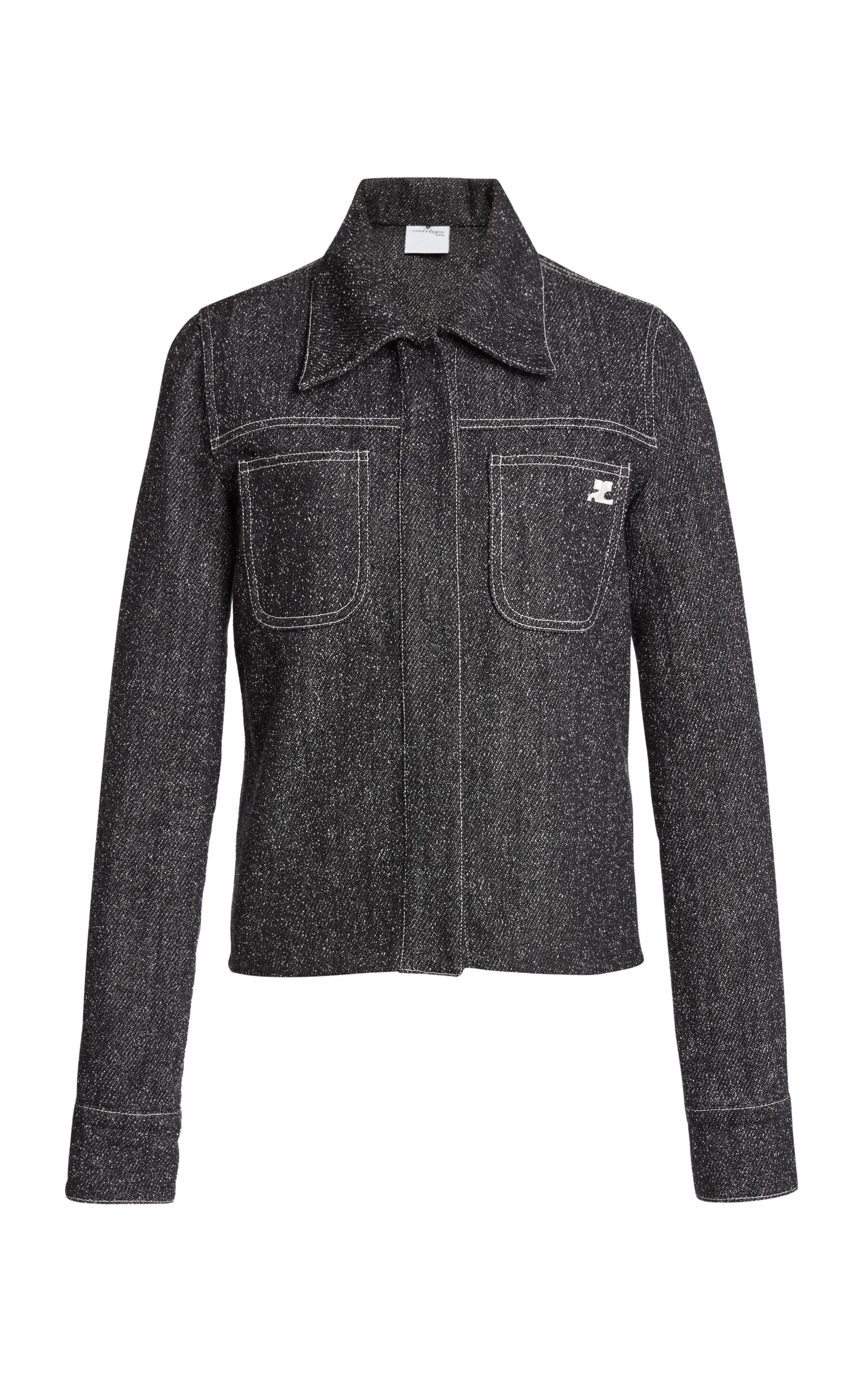 Denim Tweed Overshirt - 1