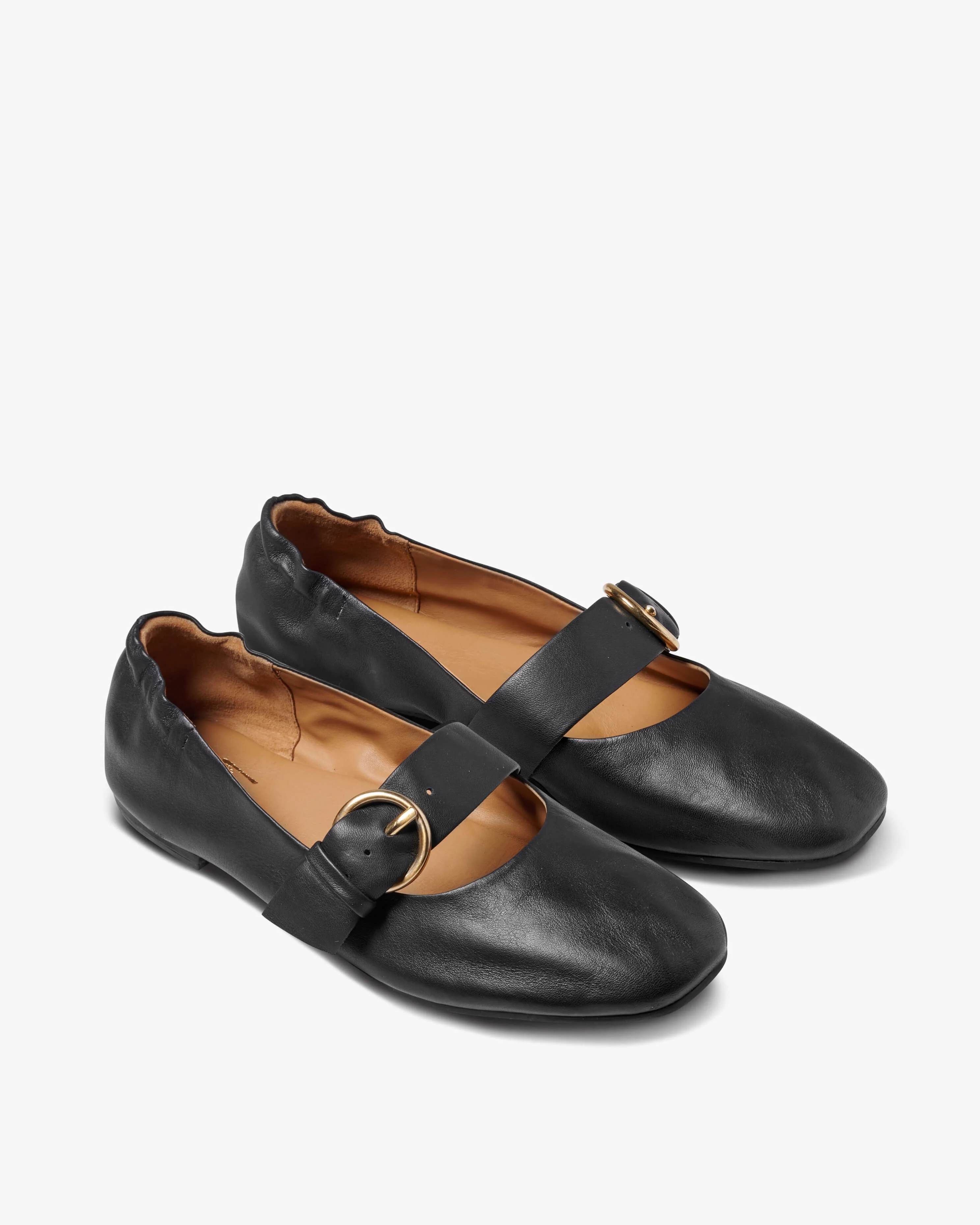 Cardinal Leather Mary Jane Ballet Shoe - 1