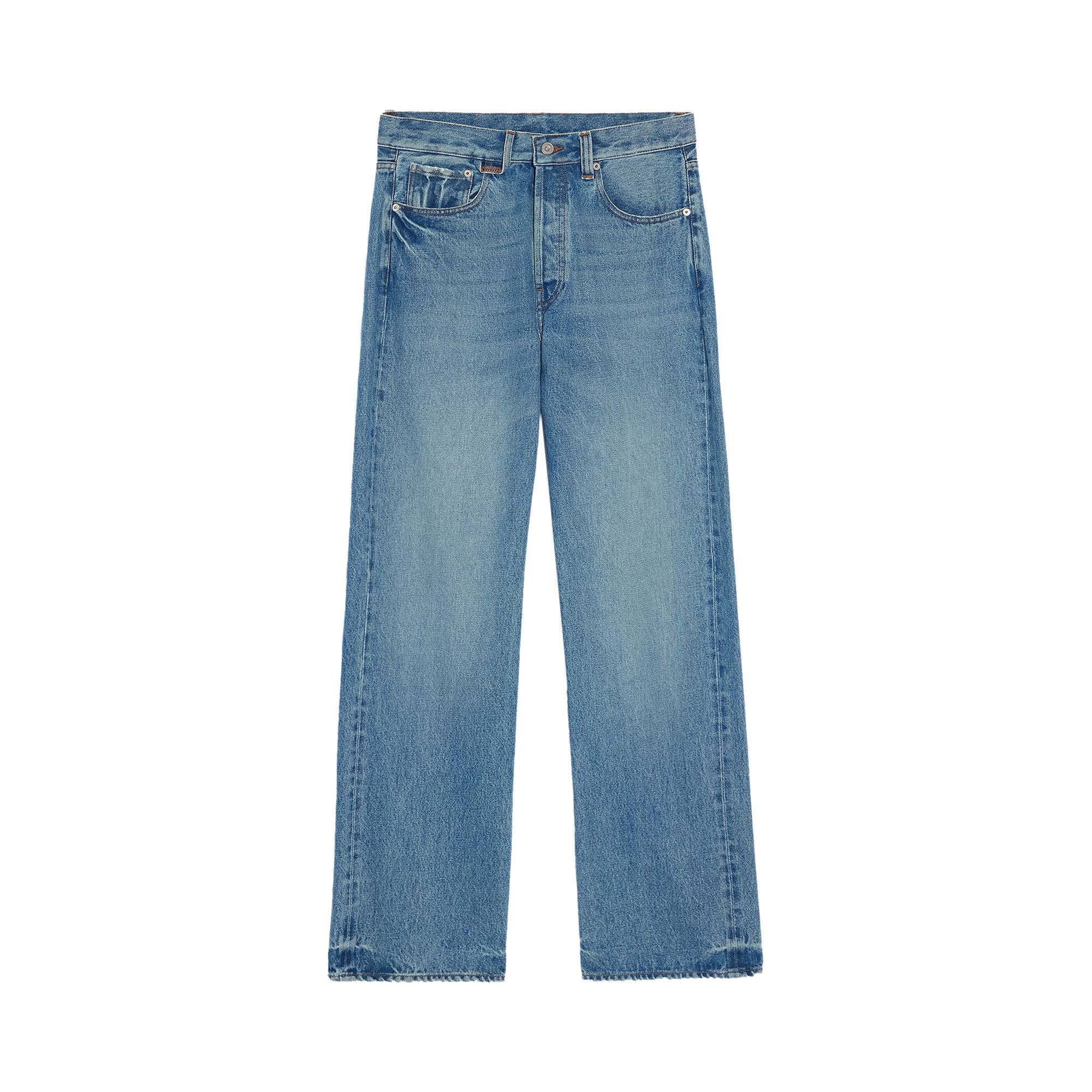 Jacquemus Straight Leg Jeans 'Blue/Tabac' - 1