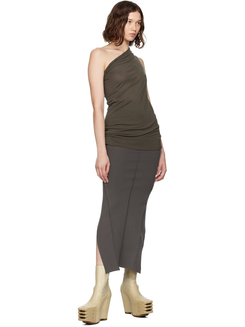 Rick Owens Khaki Concordians Athena Tank Top outlook