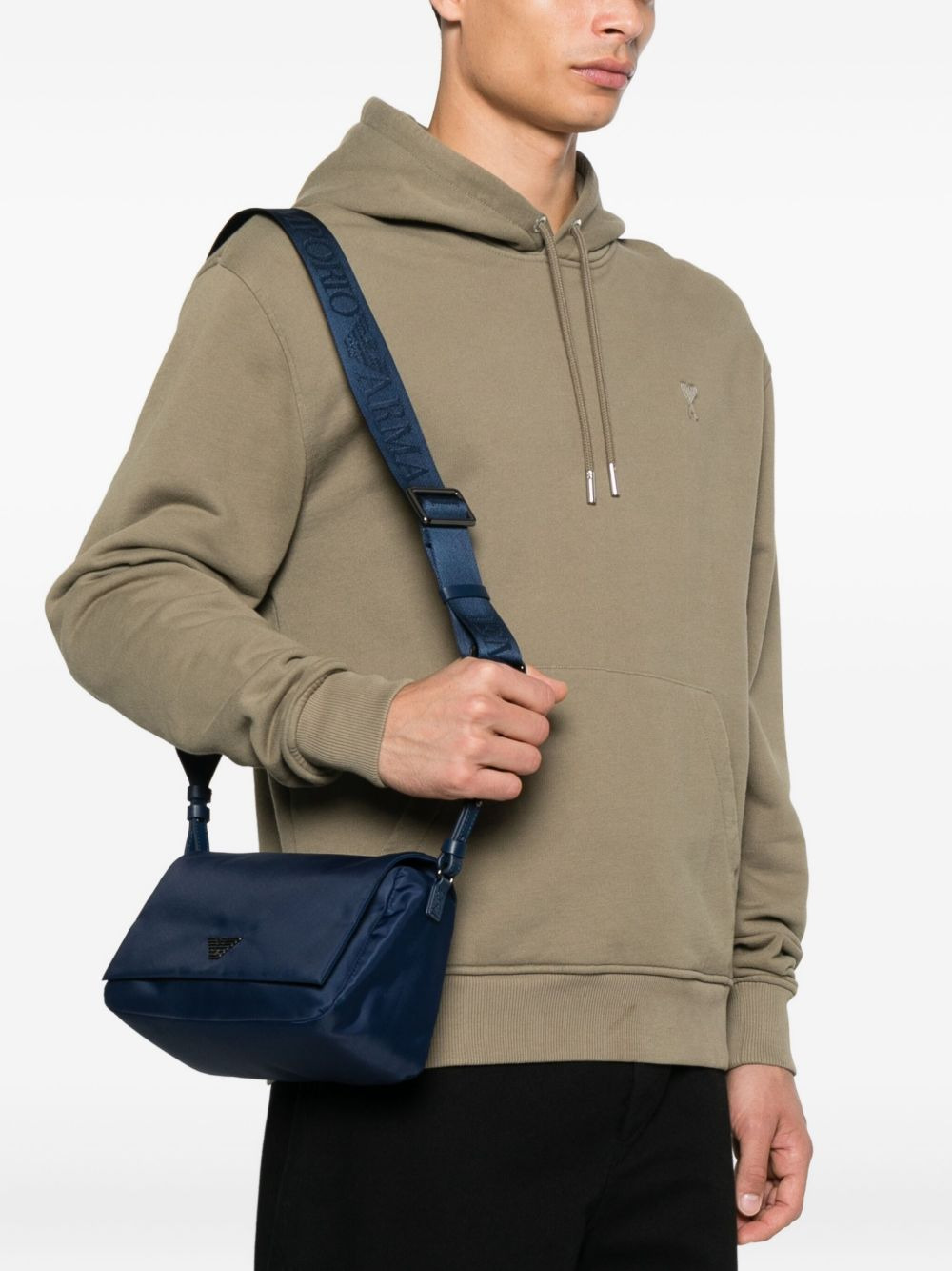 eagle-logo messenger bag - 2