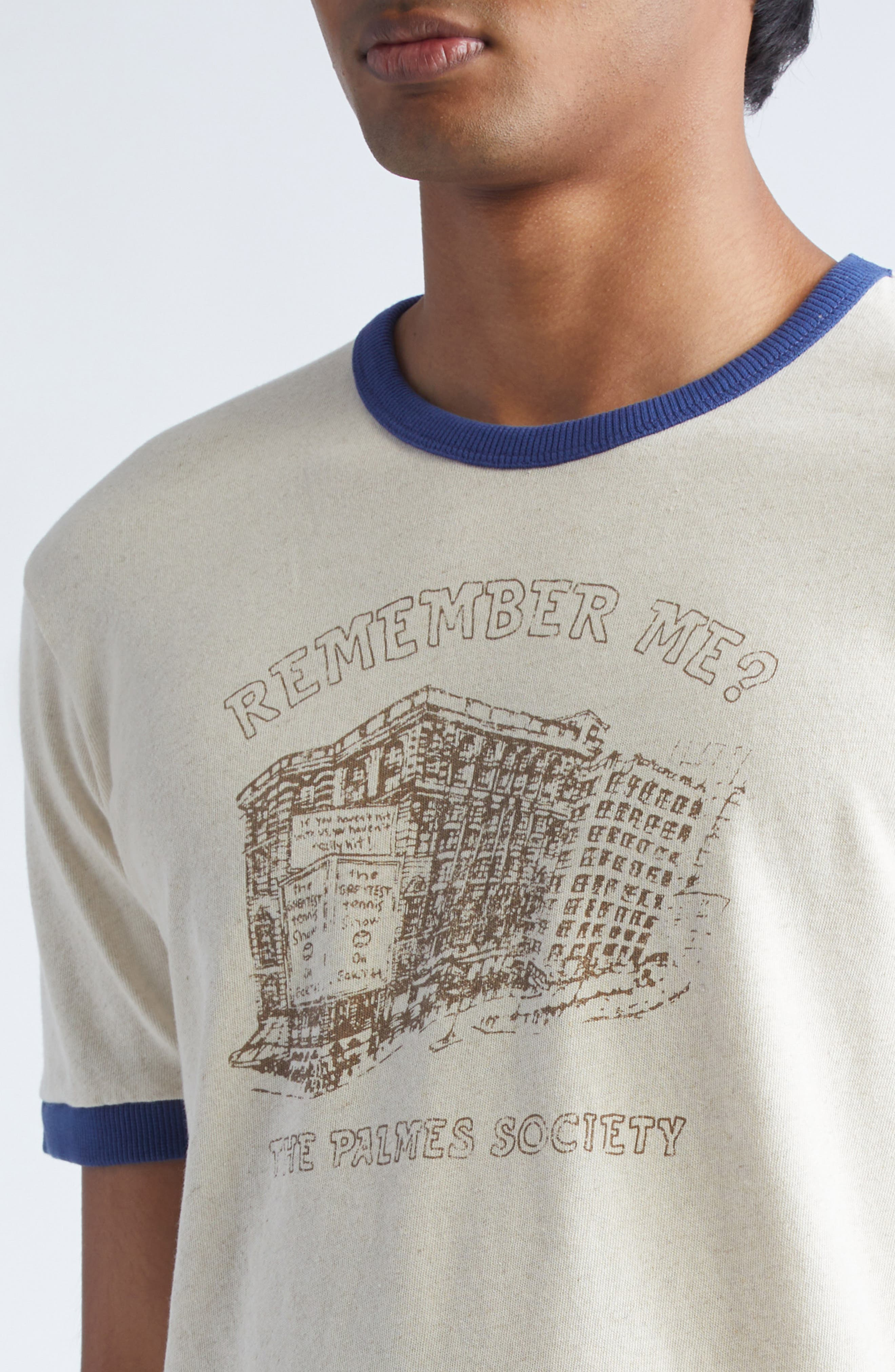 PALMES Remember Ringer Graphic T-Shirt in Broken White at Nordstrom - 5