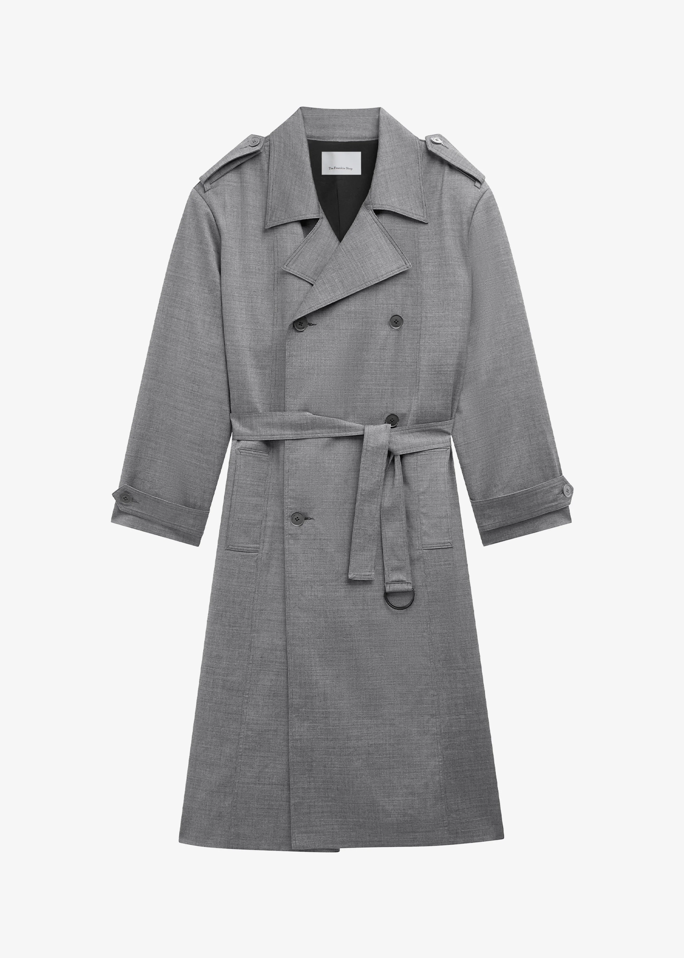 Bleecker Trench Coat - Grey Melange - 1