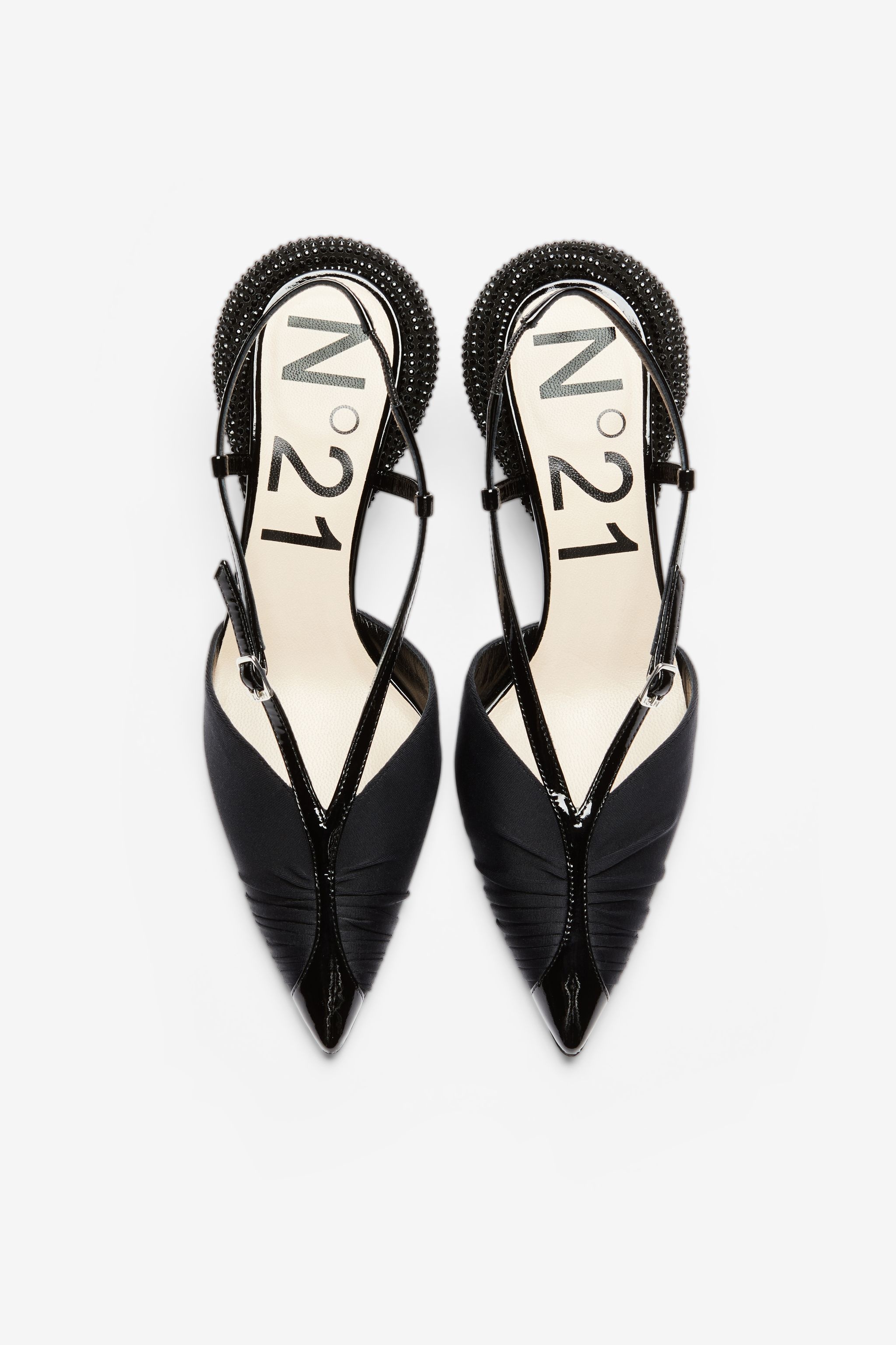 CRYSTAL-EMBELLISHED SLINGBACK PUMPS - 2