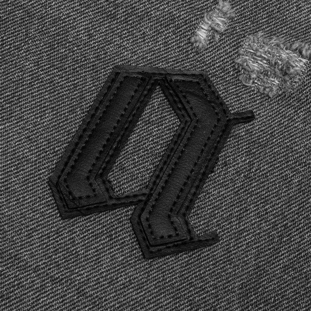 PALM ANGELS B LOGO PATCH CLASSIC 5 POCK - MEDIUM GREY - 4