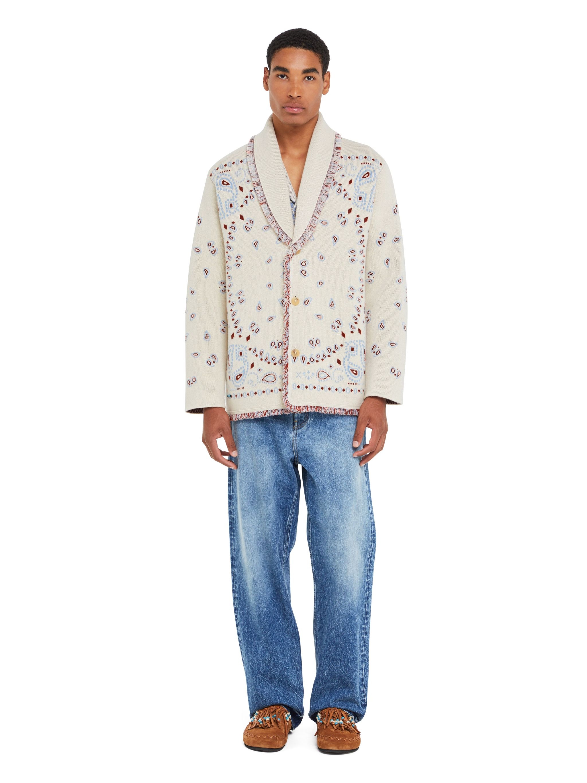 Bandana Jacquard Cardigan - 4