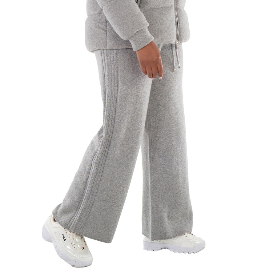 Moncler Charcoal Cashmere-Blend Relaxed-Fit Sweatpants - 4