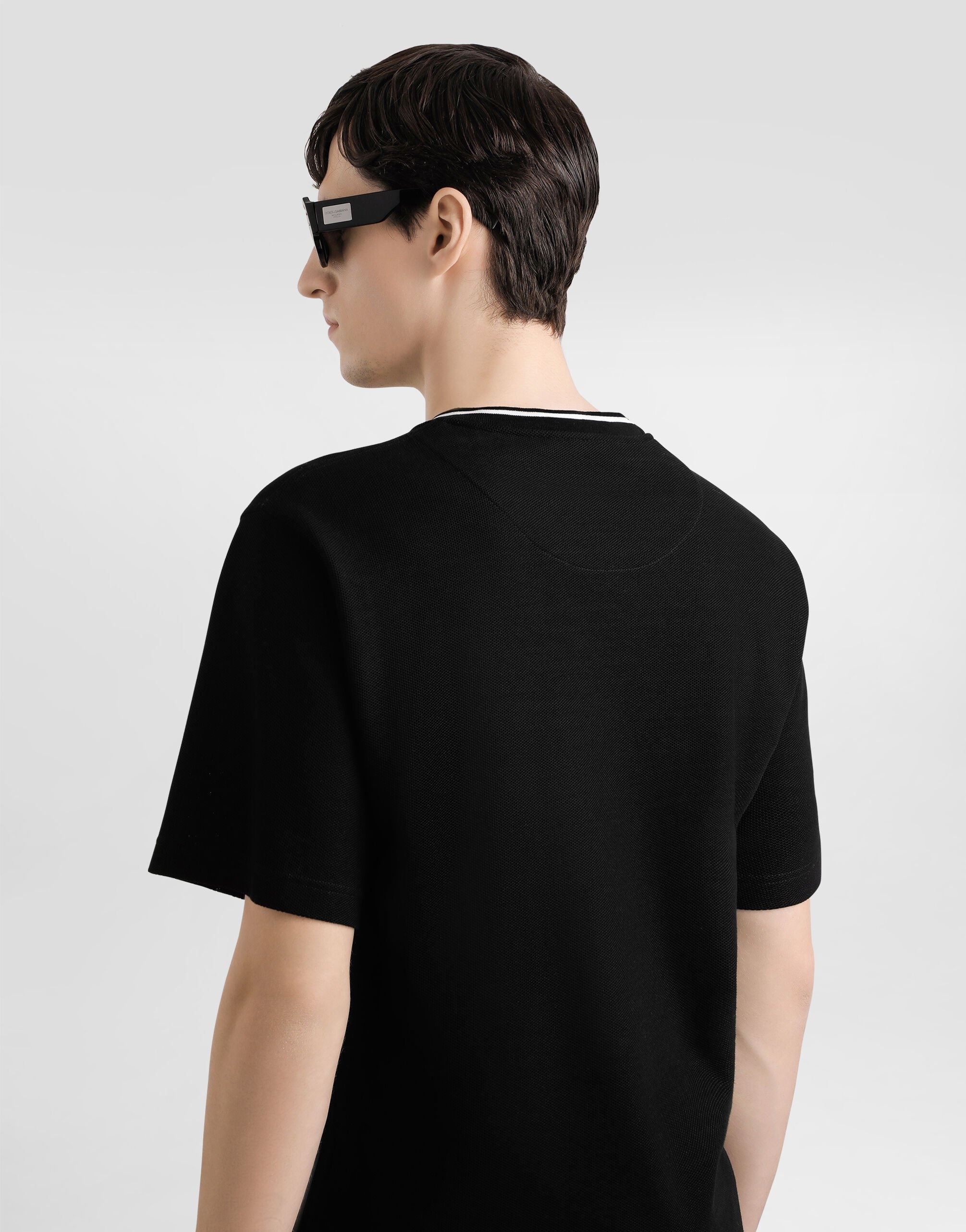 Cotton piqué t-shirt - 5