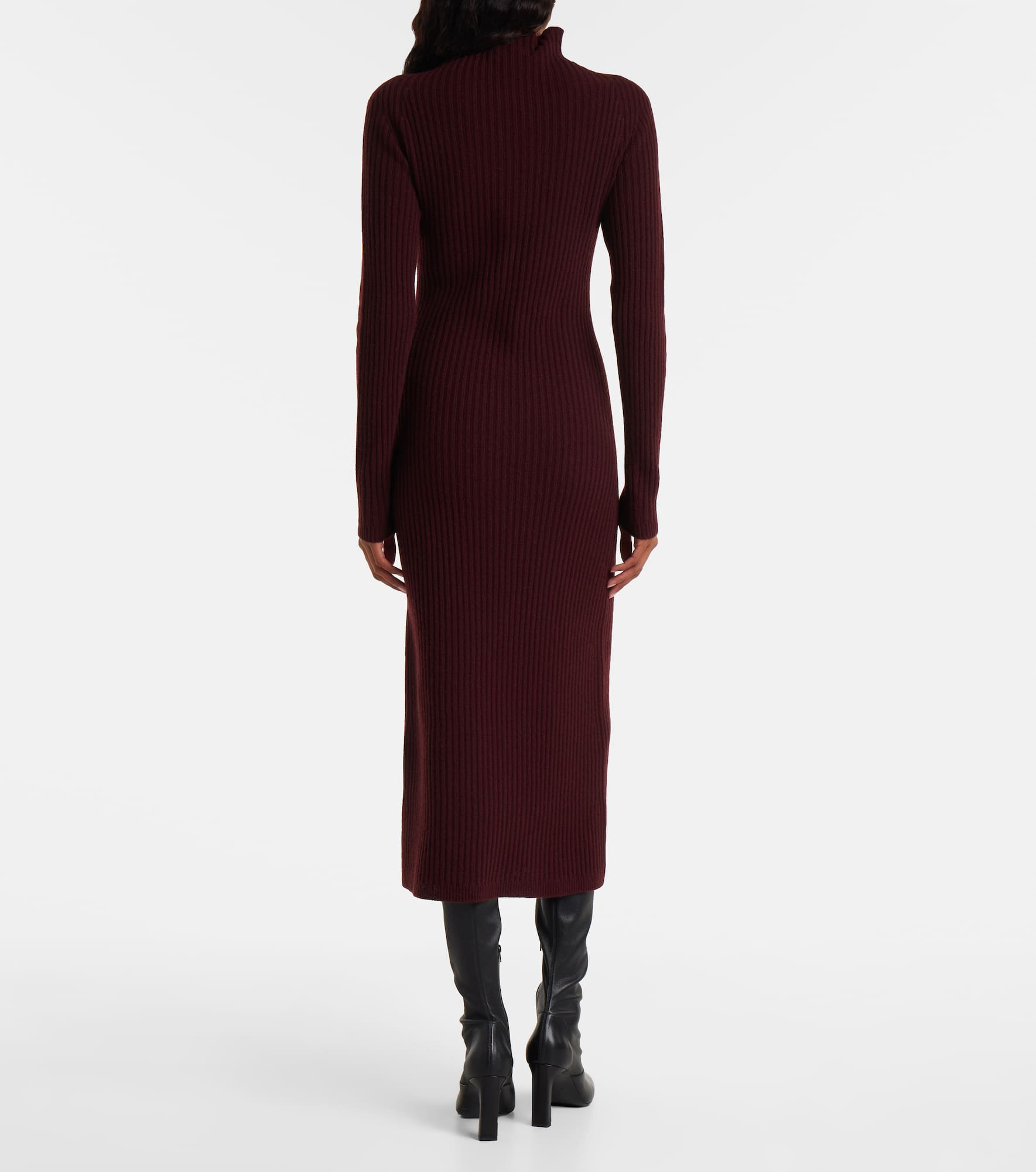 Zelanda wool and cashmere midi dress - 3