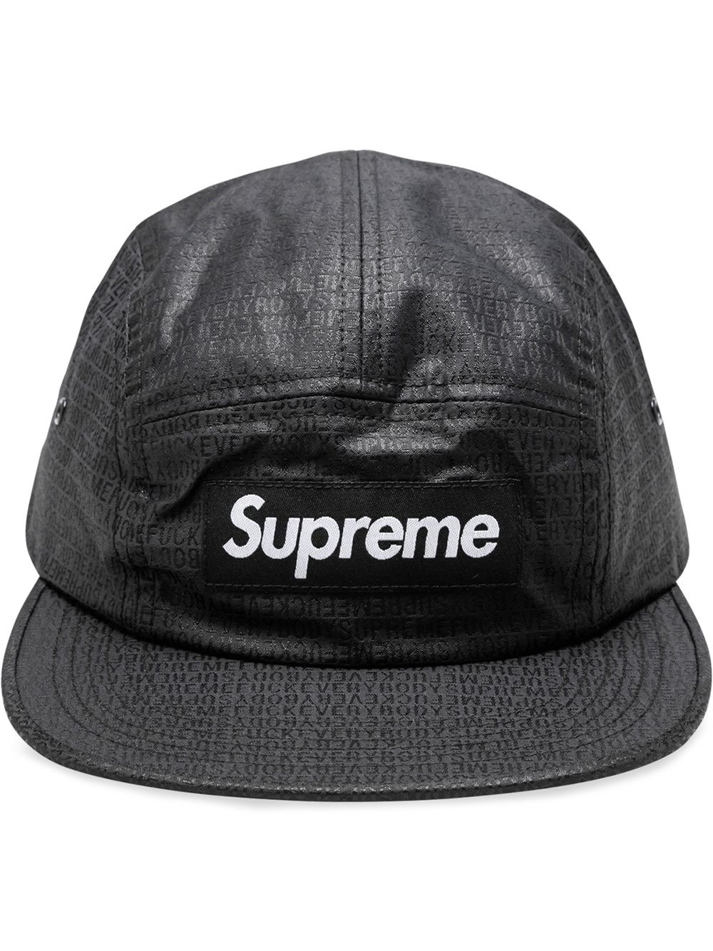 tonal embroidered camp cap - 1