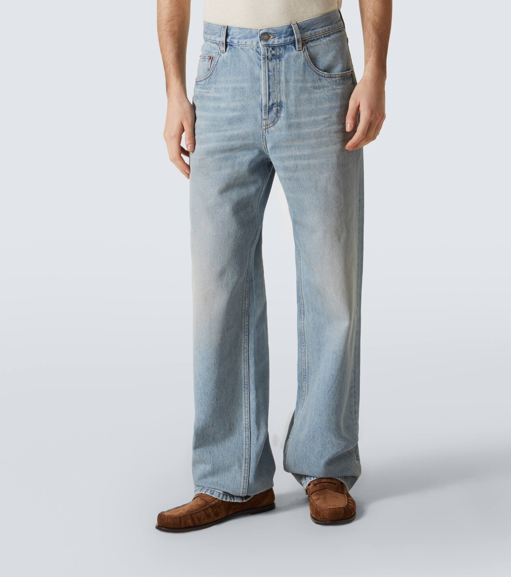 Mid-rise straight jeans - 3