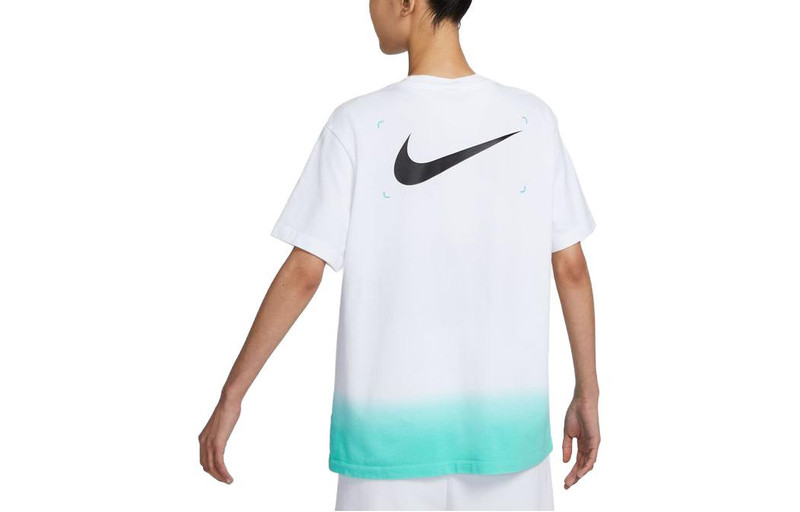 Nike (WMNS) Nike Basketball T-Shirt 'White Aqua' FJ7231-100 outlook