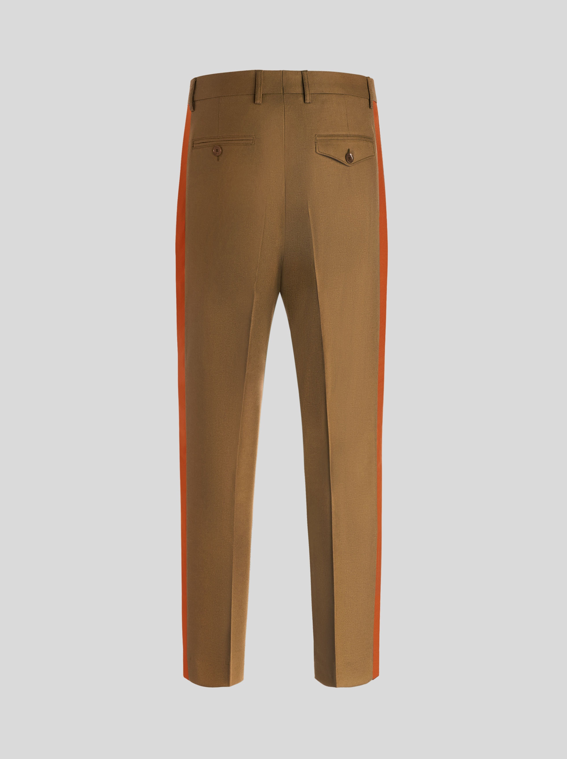 TROUSERS WITH TUCKS AND SIDE BAND - 5