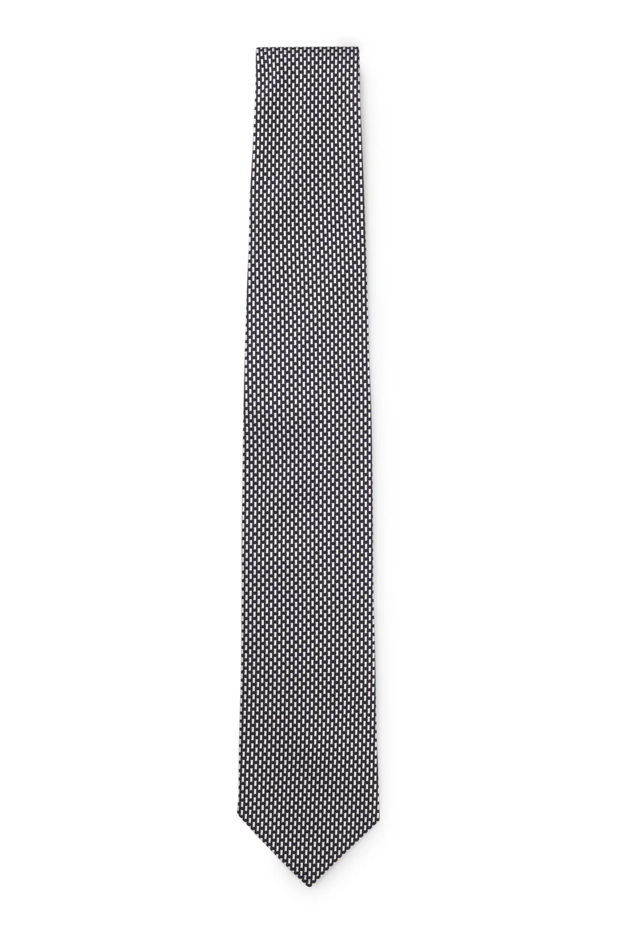 PATTERNED TIE IN ITALIAN-MADE SILK - 1