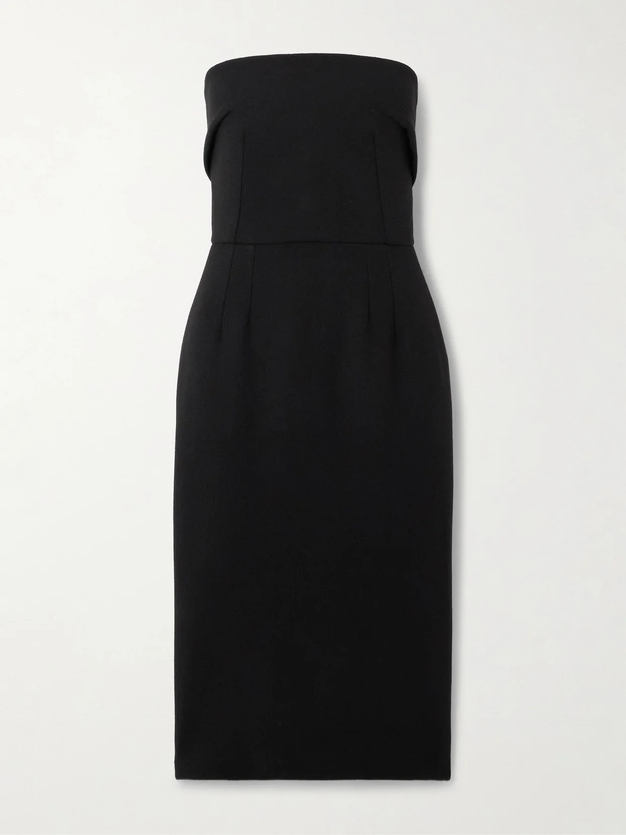 Strapless Wool-crepe Midi Dress - 1