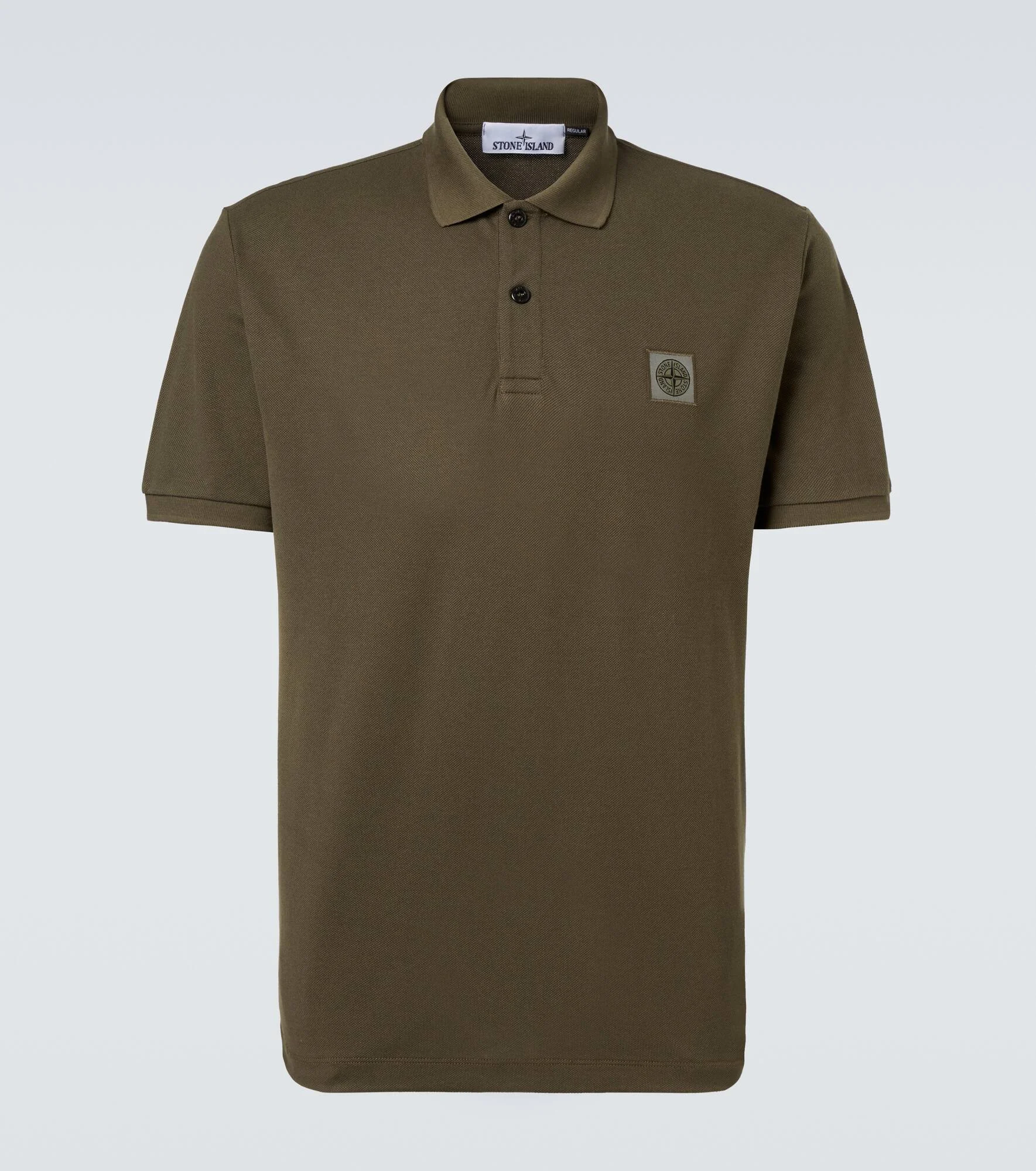 Compass cotton piqué polo shirt - 1