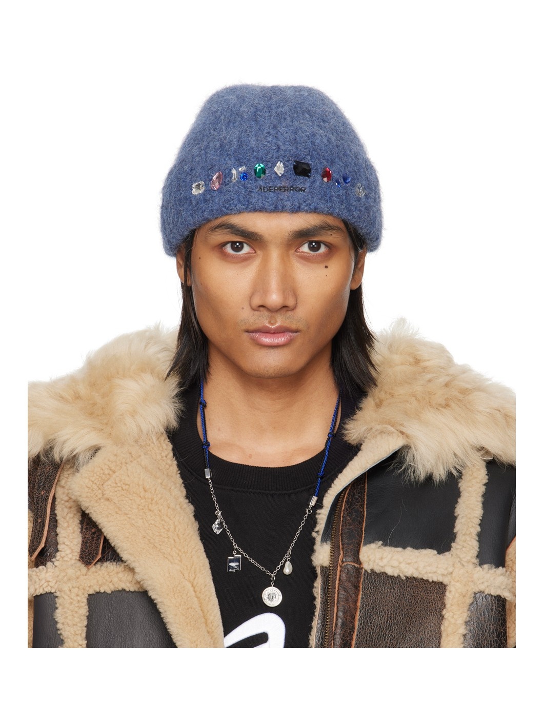 ADER error Blue Gemma Beanie | REVERSIBLE